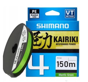 Żyłka Shimano Kairiki 4   0,160mm x 150 m   8,1kg M.Green /zielony 