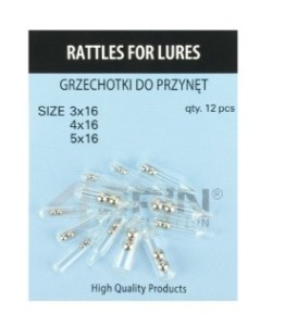 Zestaw grzechotek do przynęt 3x4, 12szt-Robinson
