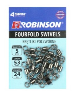 Krętlik poczwórny do systemików 53mm, 5szt-Robinson