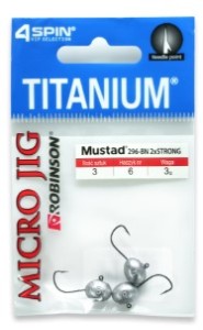 Główki Jigowe Titanium Micro, rozm. 6, 3g (3szt) -Robinson 
