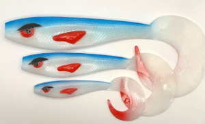  GREAT FISH ROCKY  TWISTER 15cm blue patrol 1szt.