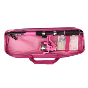 Zestaw York Combo Colour Pink Wędka + Kołowrotek  + Akcesoria 