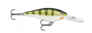 Wobler RAPALA SHAD RAP  8cm 11g 2,4-4,5m SR08 YP/YELLOW PERCH 