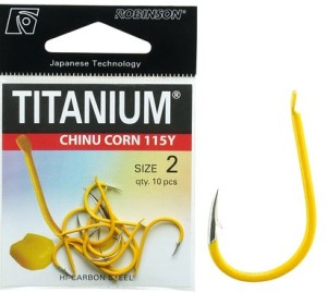 Haczyk  Robinson  Titanium CHINU CORN 115Y (10szt), rozm. 8