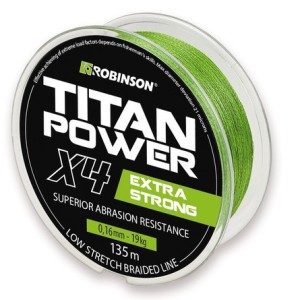 Plecionka  Robinson Titan Power X4 0,12mm, 135m, zielona 