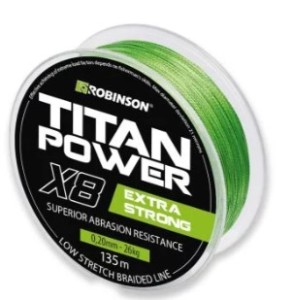 Plecionka Robinson Titan Power X8 0,20mm, 135m, zielona