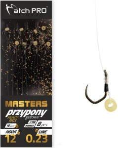 MatchPro Przypony MF Masters Spike M19B Rozmiar 8 -0,23mm 10 cm 8 szt   