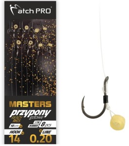 Przypony  Match Pro MF MASTERS RUBBER M16 Nr10/0,23 8szt 