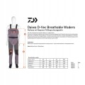 Wodery Daiwa D-Vec Breathable Waders - rozmiar XL-sklep rybka