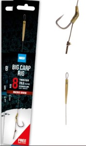 Nash Big Carp Rig Barbless r.8 20lb gotowy przypon