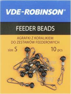  Agrafki z koralikiem do zestawów VDE-Robinson rozm.S, 10 szt
