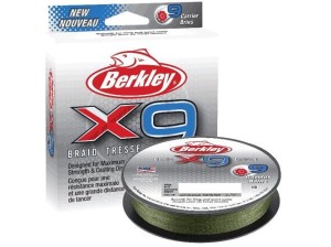Plecionka Berkley X9 0,14mm 150m Low Vis Green Dzięwięciosplotowa!