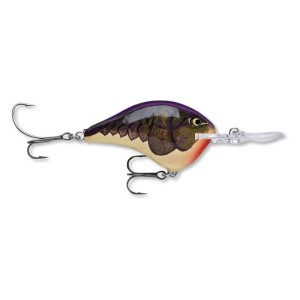 WOBLER Rapala DT-10 6 cm Purple Olive Craw DT10POCW