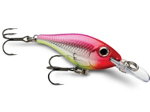 WOBLER Rapala ULTRA LIGHT SHAD 4CM Silver Hot Pink ULS04SHP