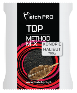 Zanęta MatchPro Method Mix Black Halibut i Konopie 700g