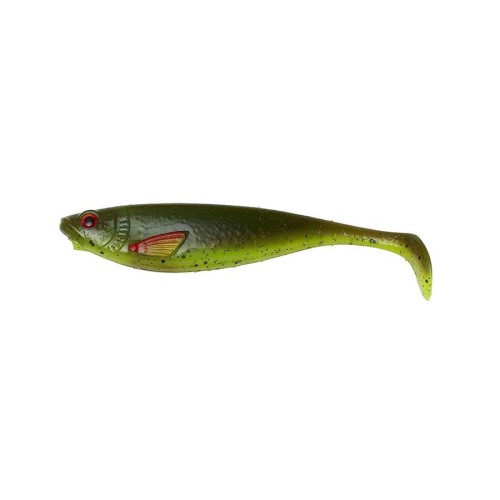 PRZYNĘTA DAM Effzett Strike Shad 11cm Motoroil Chatreuse