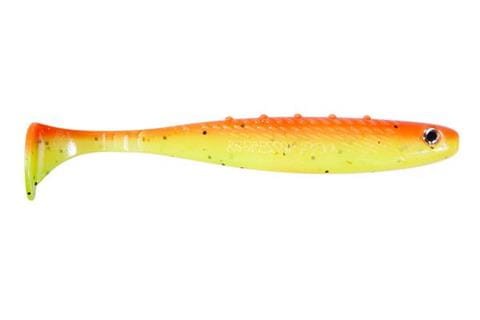 Przynęta gumowa Dragon AGGRESSOR PRO Ripper 3"/7.5 cm CHARTREUSE/ORANGE FLUO 4szt. D-30-415