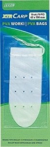 Jaxon- Worek PVA bullet ze sznurkiem i otworami 55x140mm  