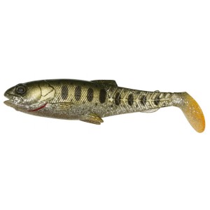 Przynęta gumowa Savage Gear Craft Cannibal Paddletail 8,5cm 7g Olive Silver Smolt UV