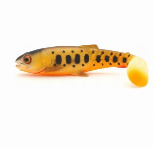 Przynęta gumowa Savage Gear Craft Cannibal Paddletail 6,5cm 4g Olive Pearl Hot Orange