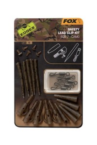 Fox Edges Safety Lead Clip Kit size 7 Camo