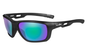 Okulary WILEY X ASPECT Emerald Mirror Matte Black Frame