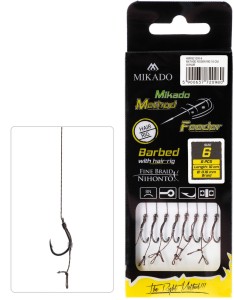 Mikado Przypon Method Feeder z Włosem nr 10 z Plecionka