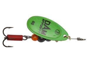 Obrotówka DAM Fluo Spinner #5 10g Sinking Green