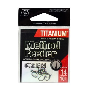 Haczyki Robinson Titanium Method Feeder 502BM 10szt roz 14