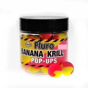 DynamiteBaits Fluro Two Tone Krill & Banana Pop-Ups 20mm