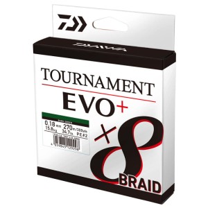 PLECIONKA Daiwa TOURNAMENT x8 BRAID EVO+  135m 0,14mm DARK GREEN