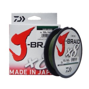 PLECIONKA Daiwa J-BRAID  x8 300m/0,16mm DARK GREEN