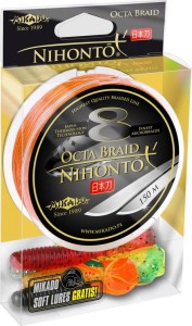 MiMikado Nihonto Octa Braid 0.20mm 150m Pomarańczowa