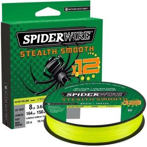 PLECIONKA SPIDERWIRE STEALTH SMOOTH 12 BRAID HI-VIS YELLOW 0,07MM