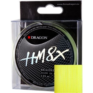 PLECIONKA HM8X 0,18mm 20,10kg 135m fluo żółta