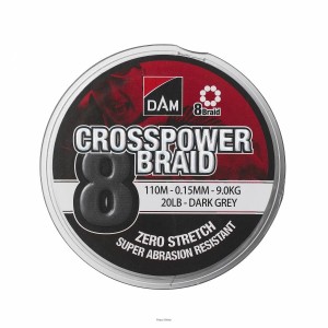 Plecionka DAM Crosspower 8braid 0,15 mm 150m 9,0kg 
