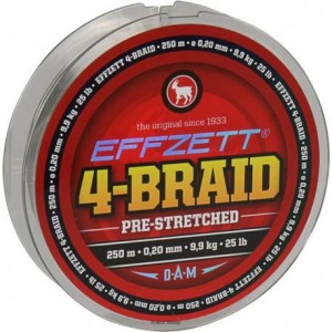 Plecionka DAM Effzett 8braid 125m 0,30mm 27,2kg zielona