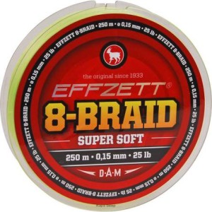 Plecionka DAM Effzett 8braid 125m 0,08mm zielona 