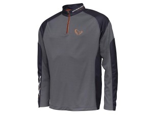 BLUZKA Z DŁUGIM RĘKAWEM TOURNAMENT SHIRT 1/2 ZIP SEDONA XL GREY