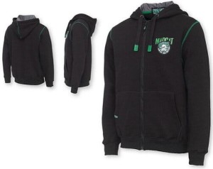 MADCAT Badge Logo Zip Hoodie XXL Black Caviar