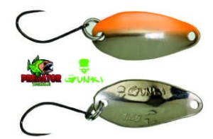 Gunki Slide 2.8g Spoon - Full Silver / Orange Side