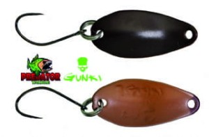 Gunki Slide 2.8g Spoon - Dark Brown / Light Brown