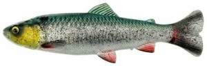PRZYNĘTA SAVAGE GEAR 4D LINE THRU PULSE TAIL TROUT 16CM 51G SLOW SINKING - GREEN SILVER