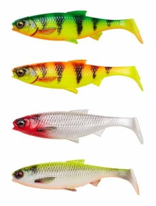 SOFT BAITS SAVAGE GEAR 3D RIVER ROACH DARK WATER MIX 14CM 28G 4PCS