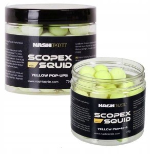 Nash Kulki Pop-Up 75g 15 mm Scopex Squid Yellow