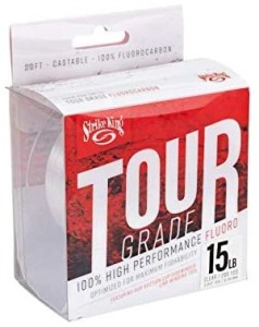 Strike King Unisex Tour Grade Fluorocarbon 200yd/15lb, przezroczysty, 15lb