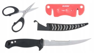 Nóż wędkarski Jaxon 28cm + akcesoria