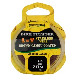 Spro Materiał Przyponowy 1X7 Brown Coated Wire 20L 