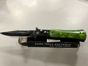 NÓŻ SPRĘŻYNOWE STAINLESS STEEL KNIFE HIGH QUALITY