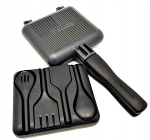 Zestaw wękarski do smażenia Ridgemonkey Connect Compact Sandwich Toaster czarny